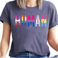 Pride Shirts Women Human Rainbow