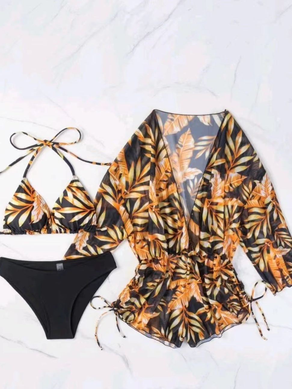 Conjunto de Traje de Baño de Tres Piezas con Falda para Mujer 2026