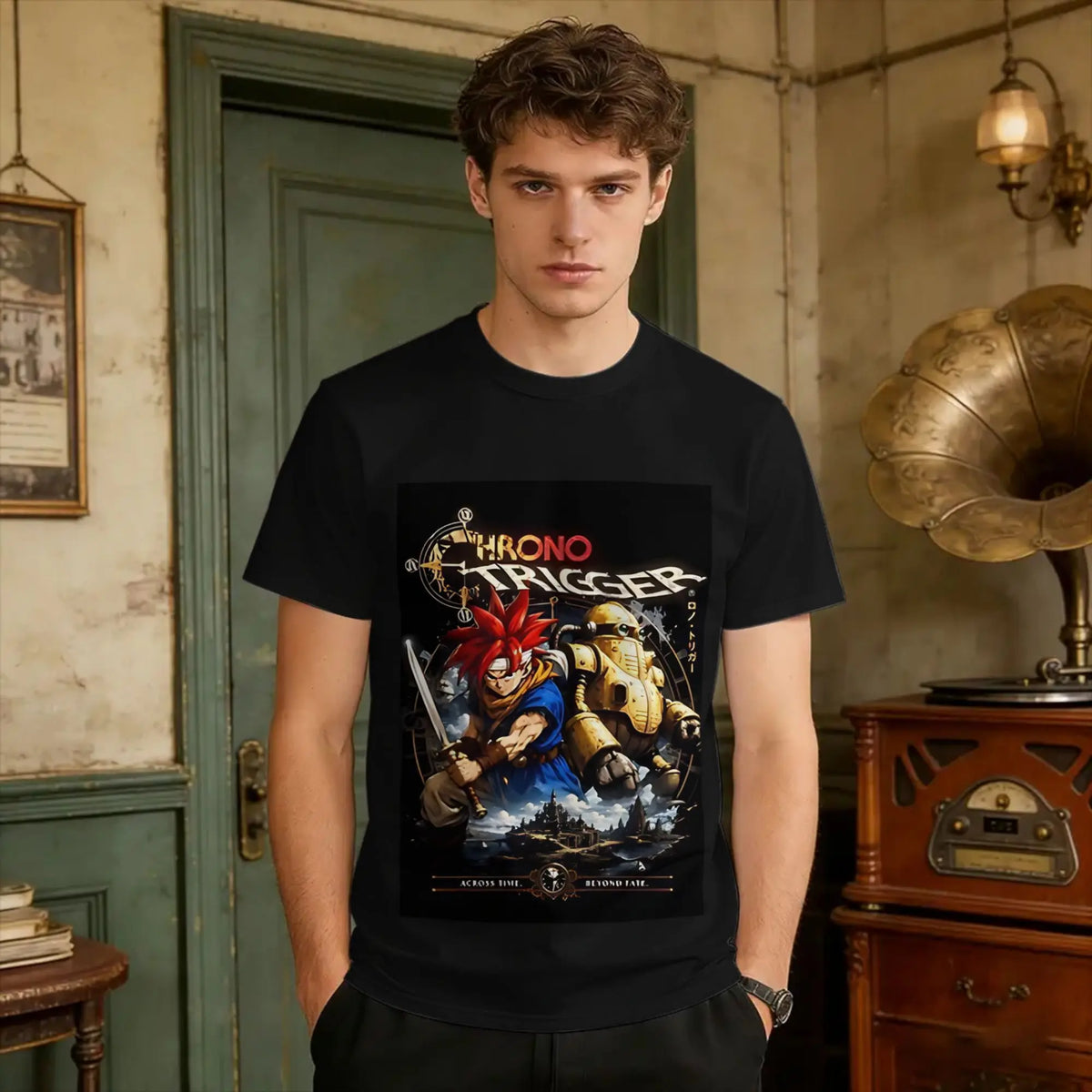 Camisa verano casual para hombre con manga corta y estampado