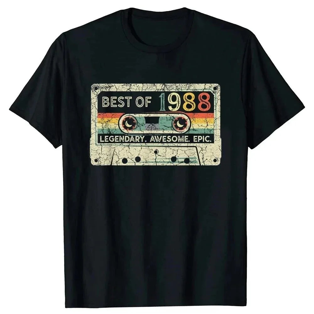 Retro T-shirt, Born in 1983 and 1988 Unlocked