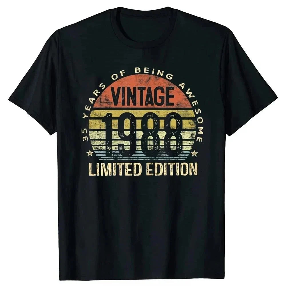Retro T-shirt, Born in 1983 and 1988 Unlocked