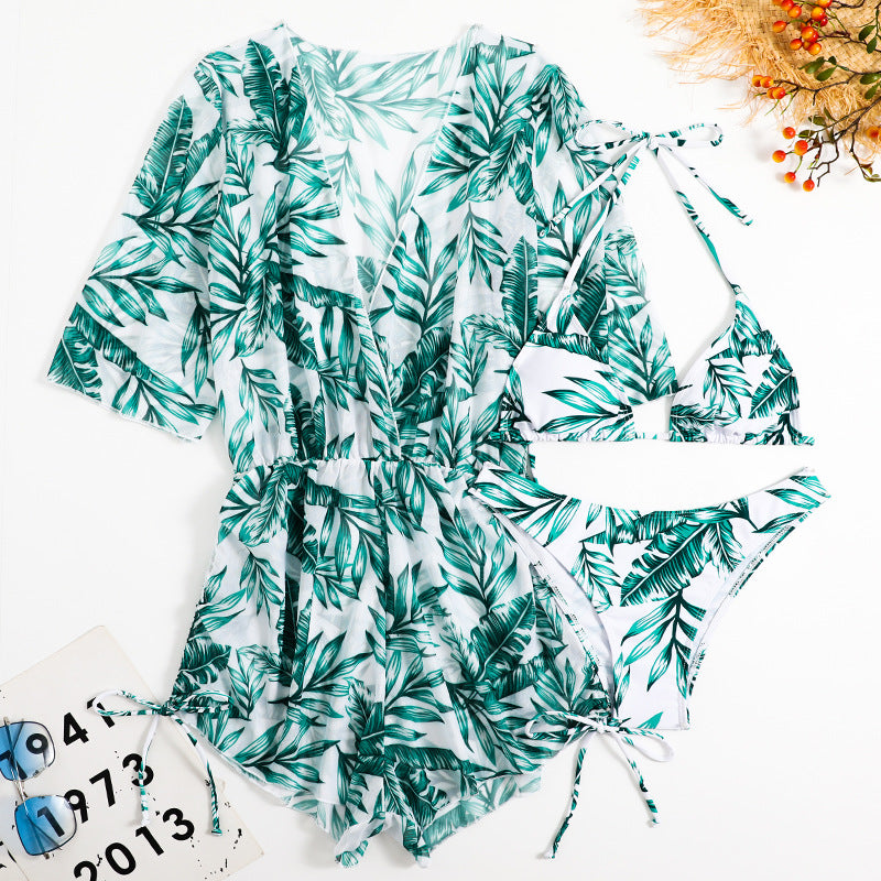 Conjunto de Traje de Baño de Tres Piezas con Falda para Mujer 2026