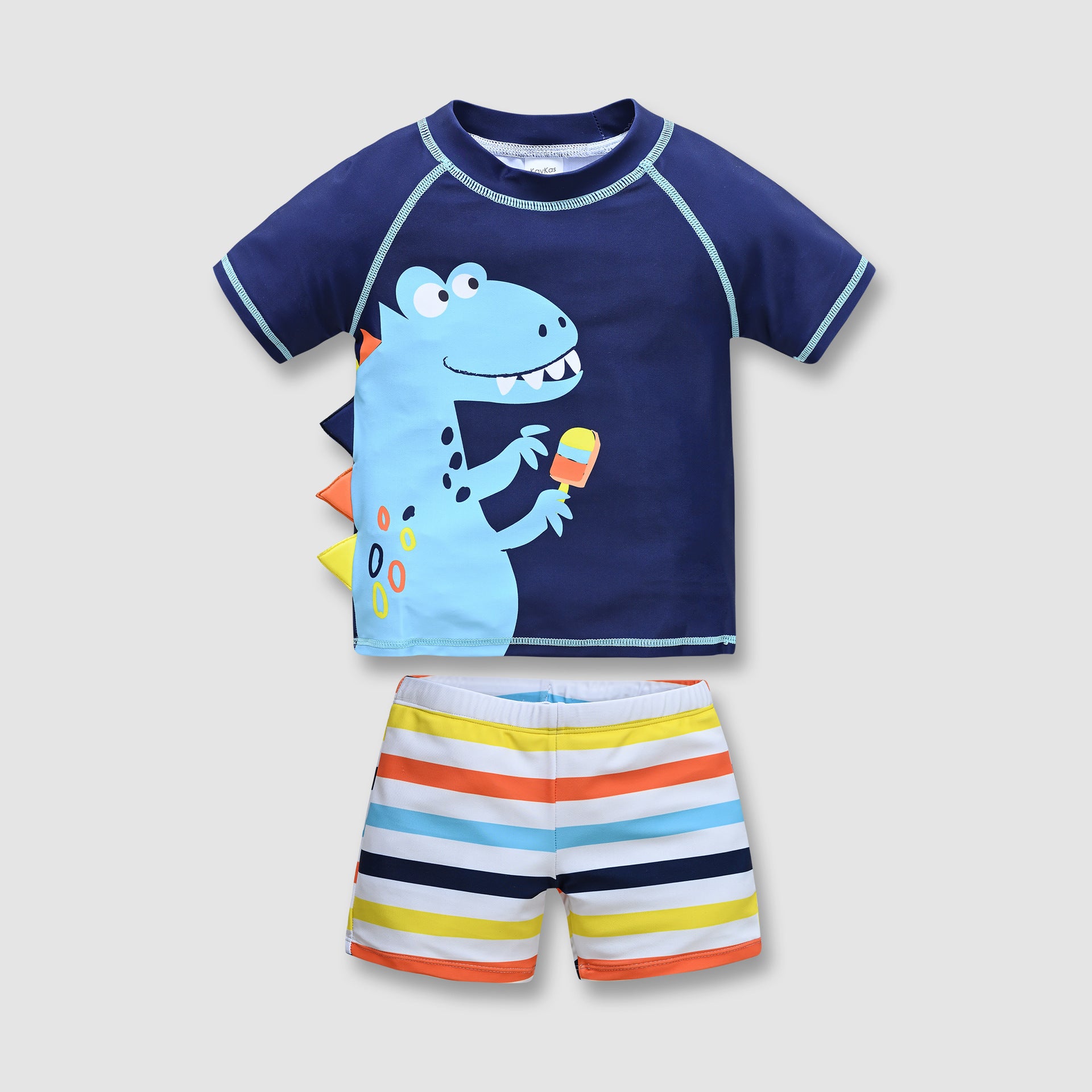 Traje de Baño de Una Pieza para Niños con Protección Solar y Diseño de Dibujos Animados