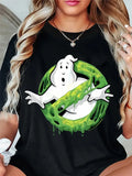 Camisa unisex retro Ghostbusters de algodón con diseño de caricatura