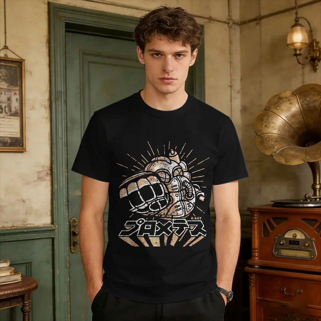 Camisa verano casual hombre con estampado y manga corta transpirable