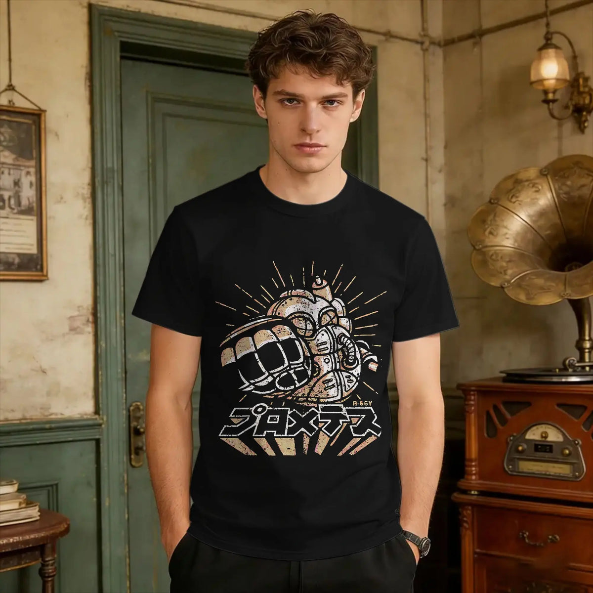 Camisa verano casual hombre con estampado y manga corta transpirable