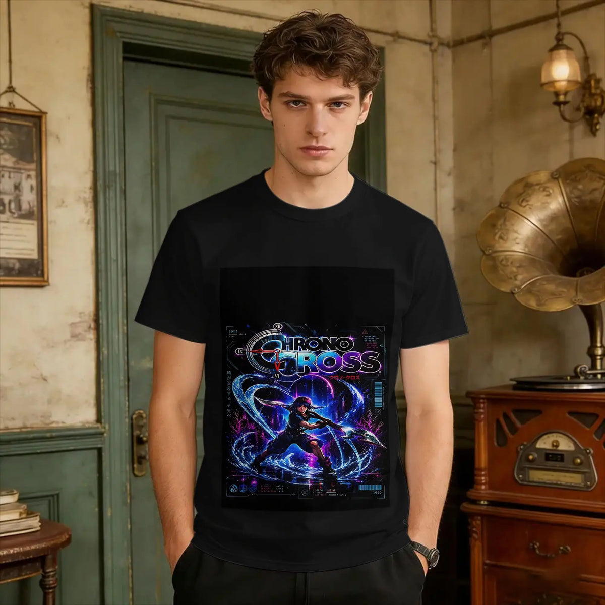 Camisa verano casual para hombre con estampado y manga corta