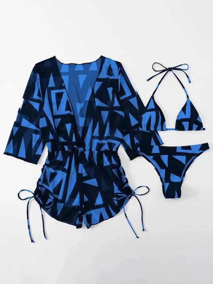 Conjunto de Traje de Baño de Tres Piezas con Falda para Mujer 2026