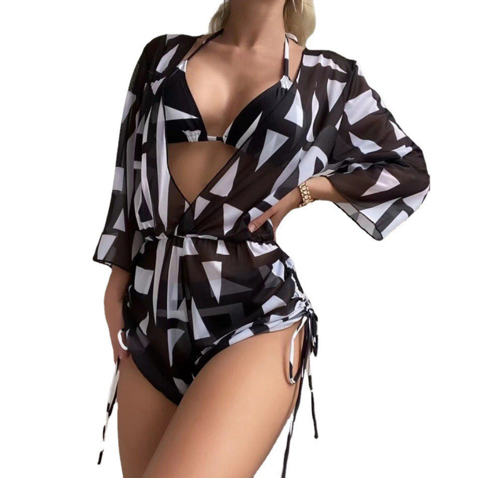 Conjunto de Traje de Baño de Tres Piezas con Falda para Mujer 2026